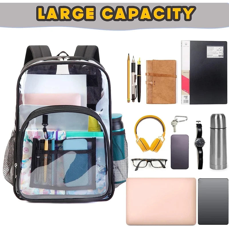 Transparent Waterproof School Backpack