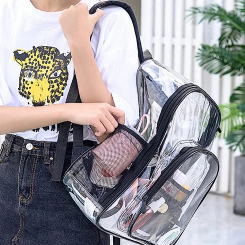 Transparent Waterproof School Backpack