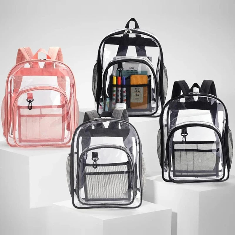 Transparent Waterproof School Backpack